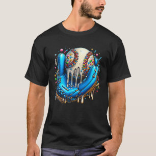 Driva basket Drip Ice Cream Sprinkles Basebal T Shirt