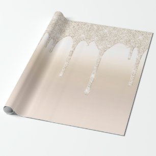 Driva Glitter Champagne Guld Presentpapper