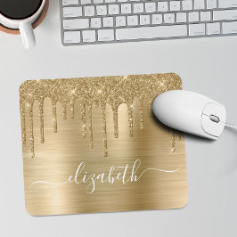 Driva Guld Glitter Monogram-musmatta Musmatta