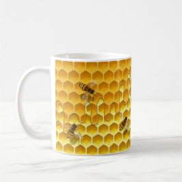 Driva Honeycomb och flygande honungsbin Kaffemugg