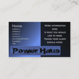 Driva husvisitkorten visitkort