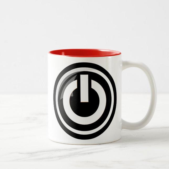 Driva knäppas kaffemuggen Två-Tonad mugg (Höger)