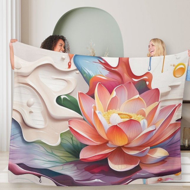 Driva Lotus Art Fleecefilt (Skapare uppladdad)