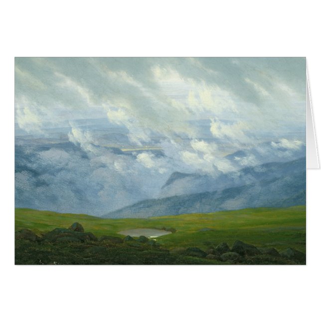 Driva moln hälsningskort (Framsidan Horizontal)