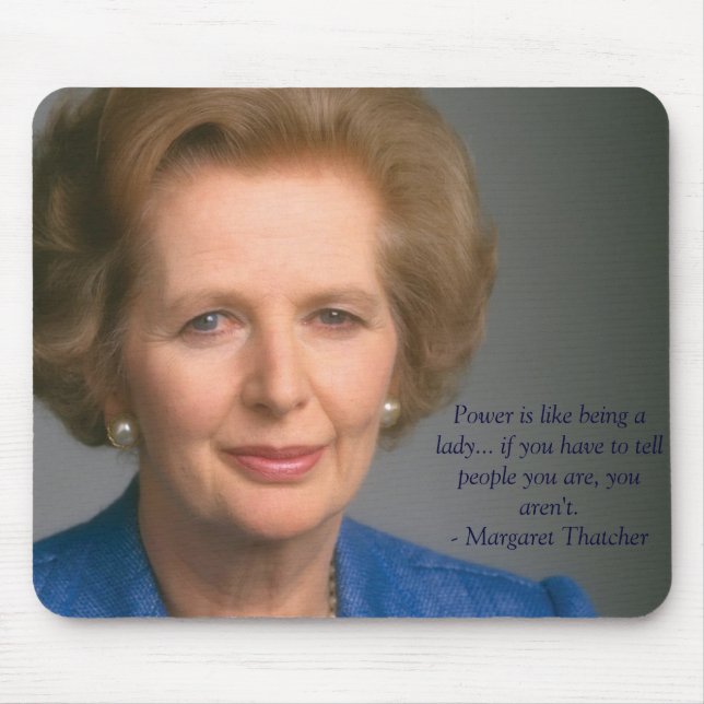 Driva och vara en kvinna - Fru Thatcher Mousepad Musmatta (Framsidan)