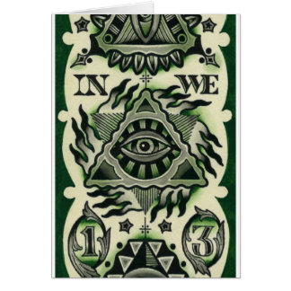 Driva ögat hälsningskort