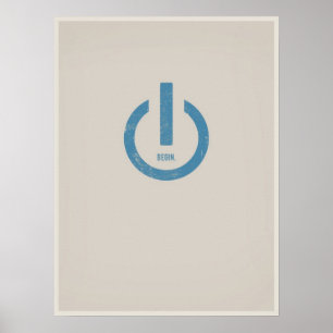 Driva på den minimalistic affischen poster