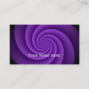 Driva spiralFractalmönster - violet Visitkort