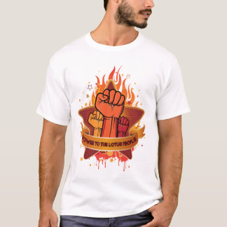 Driva till lotusblommafolket t-shirt