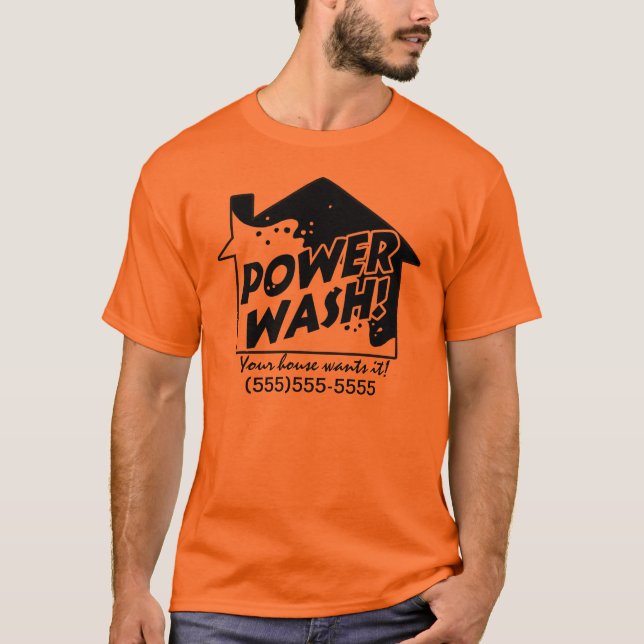 Driva tvättar den befordrings- t skjortan för t-shirt (Framsida)