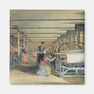 Driva vävstolen som väver, 1834 magnet
