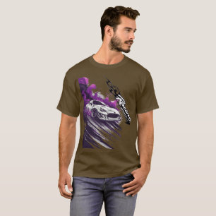 drivande manar-skjortor med biltrimning t shirt