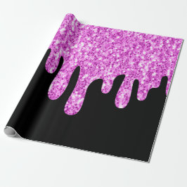 Drivande miniatyrdiagram Glitter Rosa Black Presentpapper
