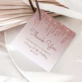 Drivåtgärd 80:e Födelsedagsfesten ro Guld Glitter Gåvor Etiketter