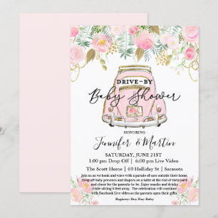 Drive By Baby Shower Virtuell Baby Shower Inbjudningar