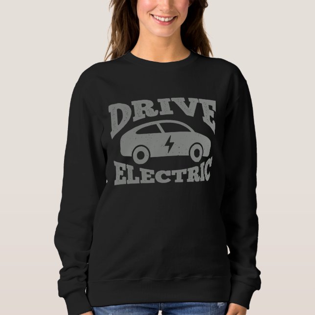 Drive Electric Cool EV Drive For Women Men T Shirt (Framsida)