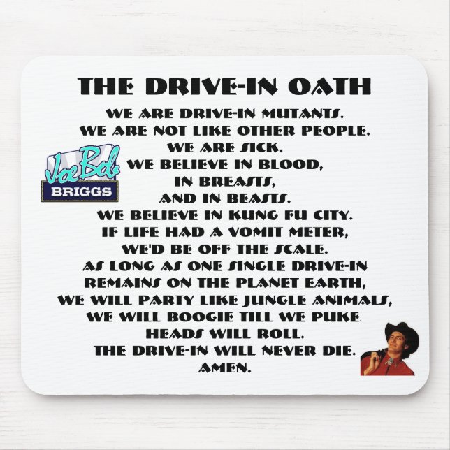 Drive-in- ed Mousepad Musmatta (Framsidan)