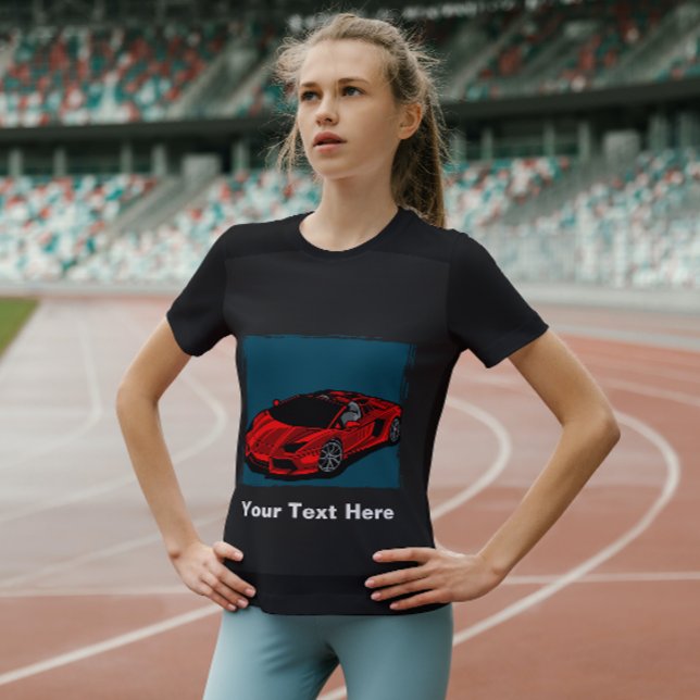 Drive Red Car T-Shirt (Skapare uppladdad)