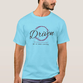 Driven av AI och kaffe - Minimalistisk design T Shirt