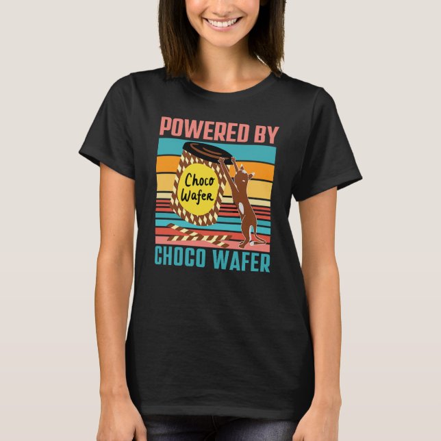 DRIVEN AV CHOCO WAFER - CHOCO WAFER OCH CAT LOVER T SHIRT (Framsida)