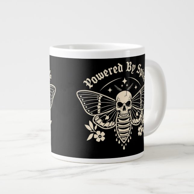 " Driven av illvilja " Kaffe Mugg Jumbo Mugg (Framsida höger)