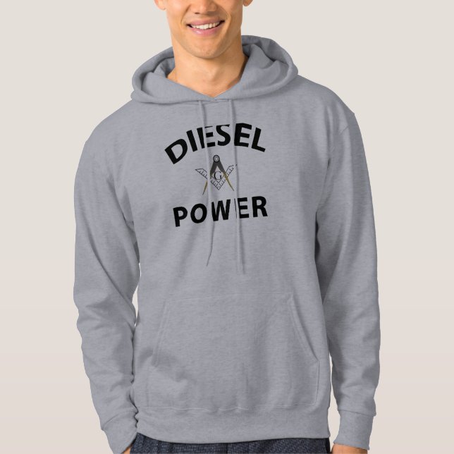 Driven diesel - åka lastbil Masons Hoodie (Framsida)
