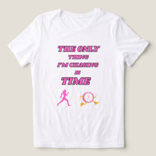 DRIVEN FET ROsa VIT GRAFISK MOTIVERANDE KVINNOR T Shirt