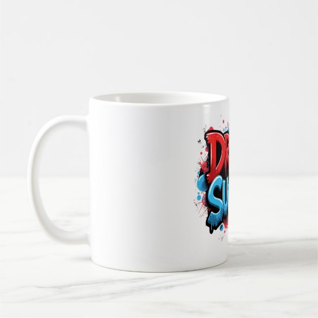Driven till framgångsrik - Graffiti Car Enthusiast Kaffemugg (Vänster)