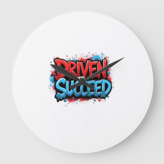 Driven till framgångsrik - Graffiti Car Enthusiast Stor Klocka