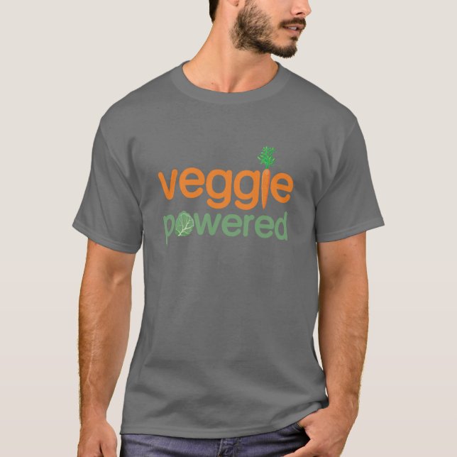Driven vegetarian för Veggie grönsak T Shirt (Framsida)