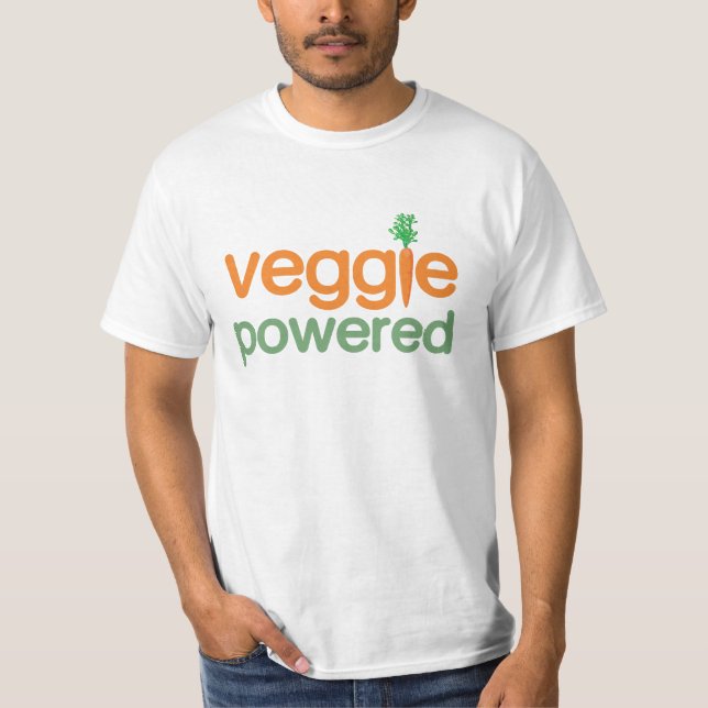 Driven vegetarian för Veggie grönsak T-shirt (Framsida)