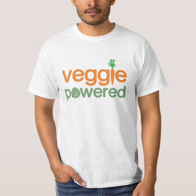 Driven vegetarian för Veggie grönsak T Shirt (Framsida)