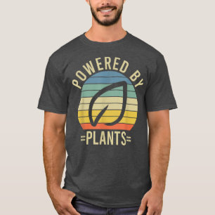Drivet av växter Vegetarian Vegan Workout Plant P T Shirt