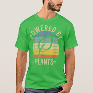 Drivet av växter Vegetarian Vegan Workout Plant P T Shirt