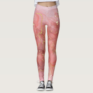 Drivfjädring för  Glitter vid ro Guld Leggings
