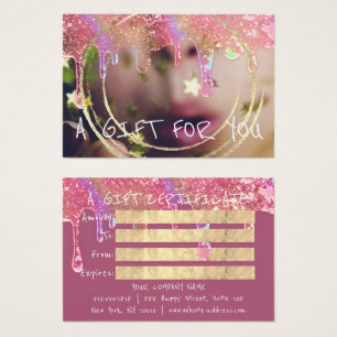 Drivfoto för Gift Certificate Nagel Hair Makeup-dr Visitkort