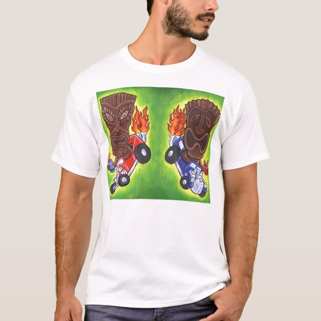 Drivin Tikis utslagsplatser Tee Shirt (Framsida)