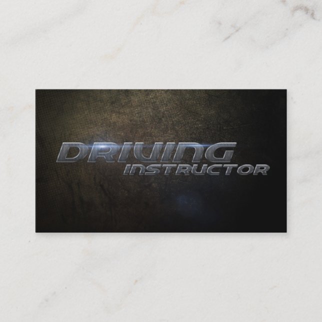 Driving instructor Business card Visitkort (Framsida)