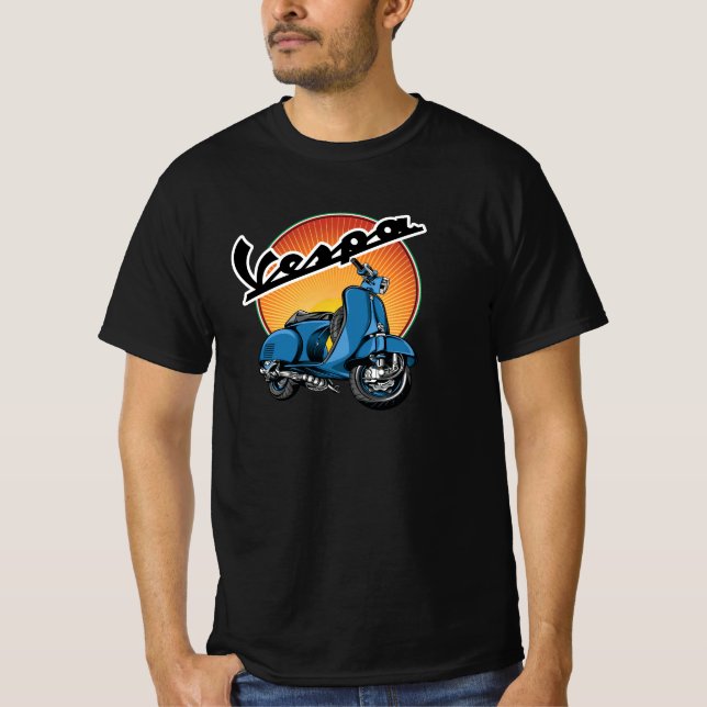 Driving scooter, cool scooter, italian scooter t shirt (Framsida)