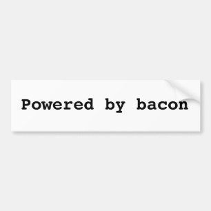 Drivit av bacon bildekal