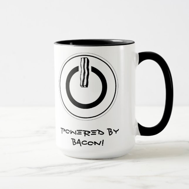 Drivit av BACON! Mugg (Höger)