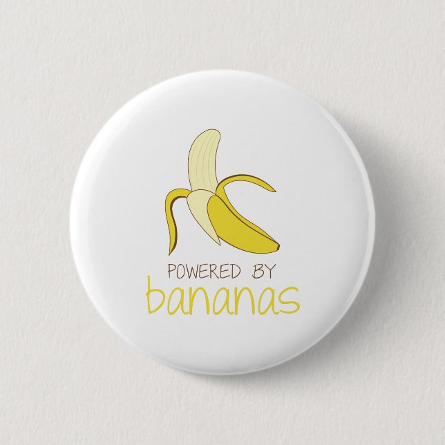 Drivit av bananer knapp (Framsida)