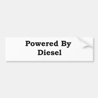Drivit av diesel bildekal