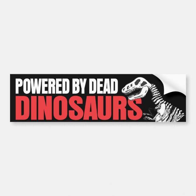 Drivit av döda Dinosaurs Bildekal (Framsidan)