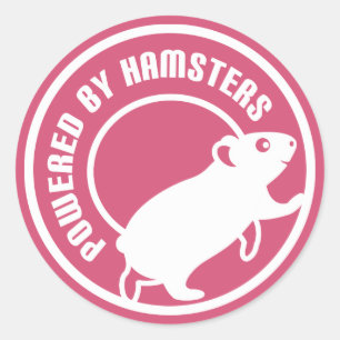 Drivit av Hamsters Runt Klistermärke