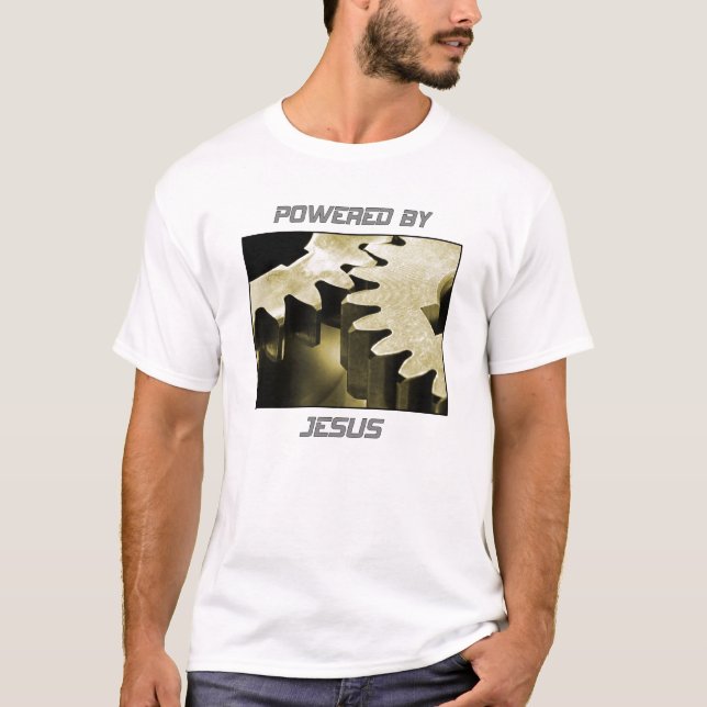Drivit av Jesus T Shirt (Framsida)