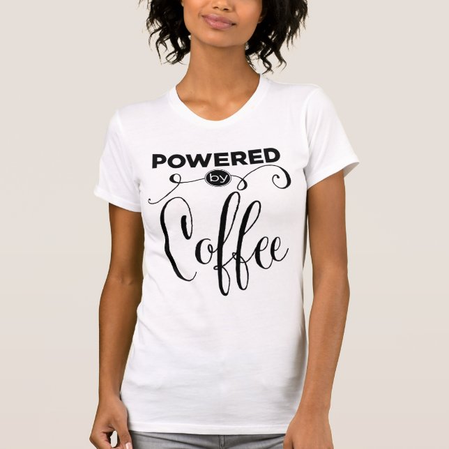 Drivit av kaffe tee shirt (Framsida)