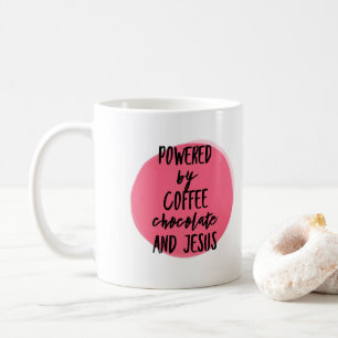 Drivit av kaffechoklad och den Jesus muggen Kaffemugg