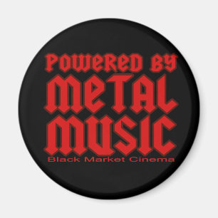 Drivit av metall för död för metallmusikfläkta magnet