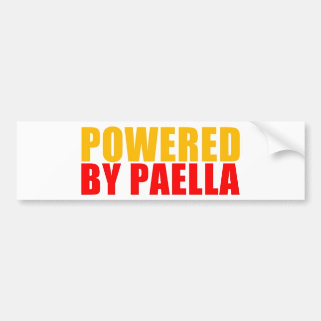 Drivit av Paella Bildekal (Framsidan)